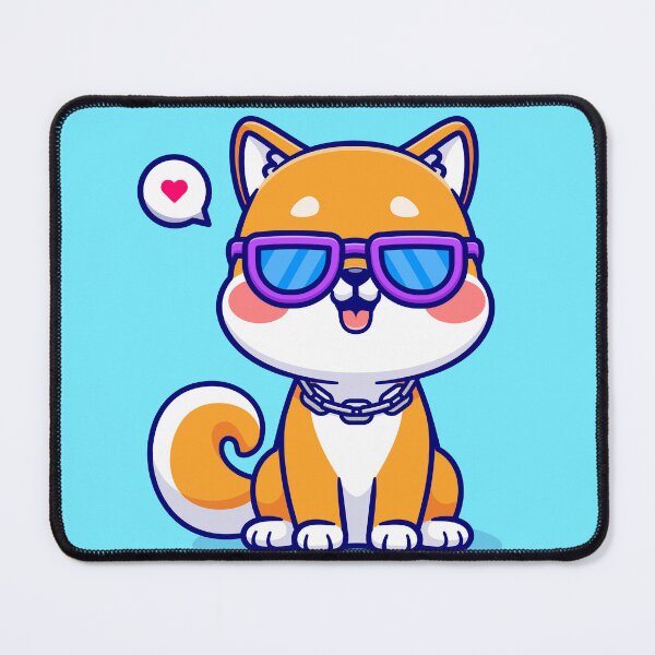 Item preview, Cute Cool Shiba Inu Dog with Glasses: Cartoon Vector Icon designed and sold by hjian8219.