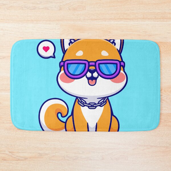 Item preview, Cute Cool Shiba Inu Dog with Glasses: Cartoon Vector Icon designed and sold by hjian8219.