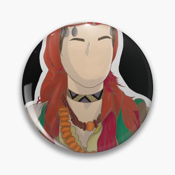 Item preview, Tamazigh Berber women kawaii pixel art 1980’s sticker designed and sold by Hiibo-o.