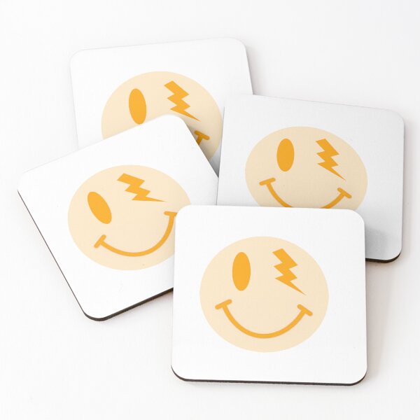 Item preview, yellow lightning smiley  designed and sold by avescreationss.