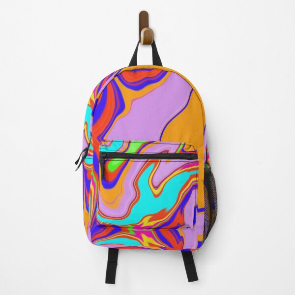 Item preview, Fluid Harmony - Seamless Blue & Pride Rainbow Abstract Pattern designed and sold by chuckletuckle.