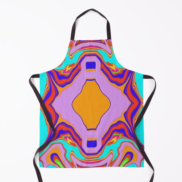 Item preview, Fluid Harmony - Seamless Blue & Pride Rainbow Abstract Pattern designed and sold by chuckletuckle.