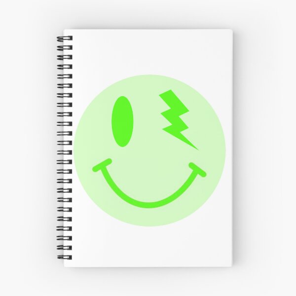 Item preview, green lightning smiley  designed and sold by avescreationss.