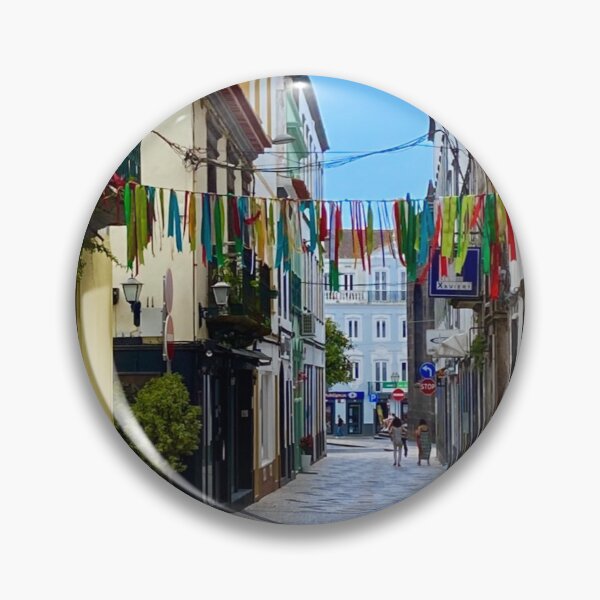 Item preview, Colorful PontaDelGada street view designed and sold by Susan Gallup.