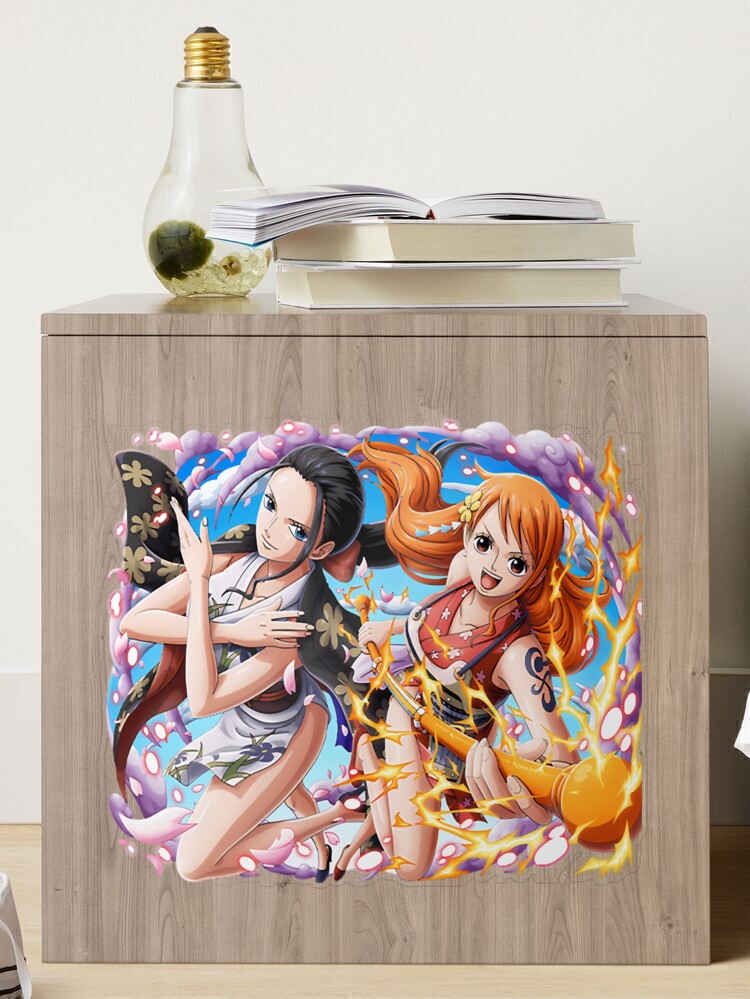 Nami and Robin Pegatinas holográficas One Piece