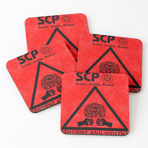 Item preview, SCP Sentient and Violent Warning Red designed and sold by Oceanman10.