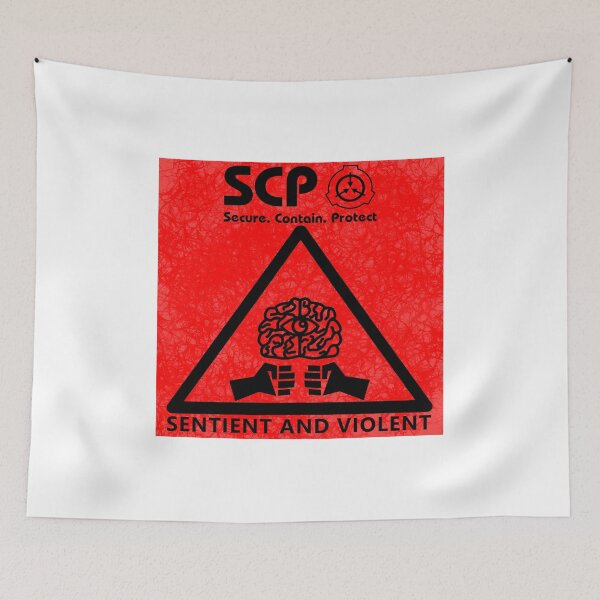 Item preview, SCP Sentient and Violent Warning Red designed and sold by Oceanman10.