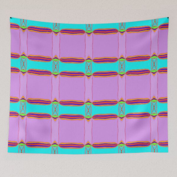 Item preview, Harmonious Fusion: Seamless Blue & Pride Rainbow Abstract Pattern designed and sold by chuckletuckle.