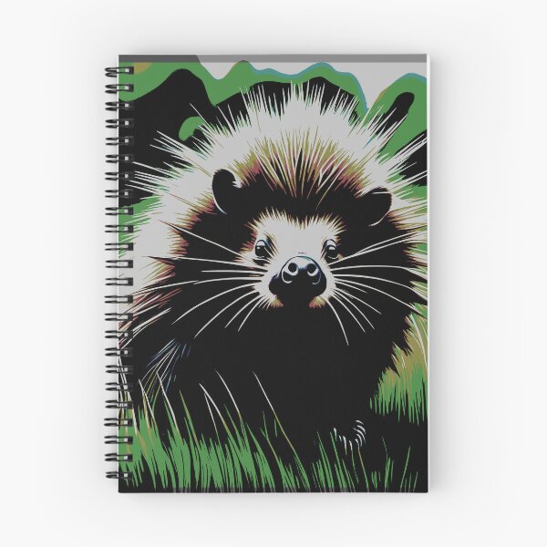 Item preview, porcupine in grassy field 2023 tileartwork designed and sold by tileartwork.