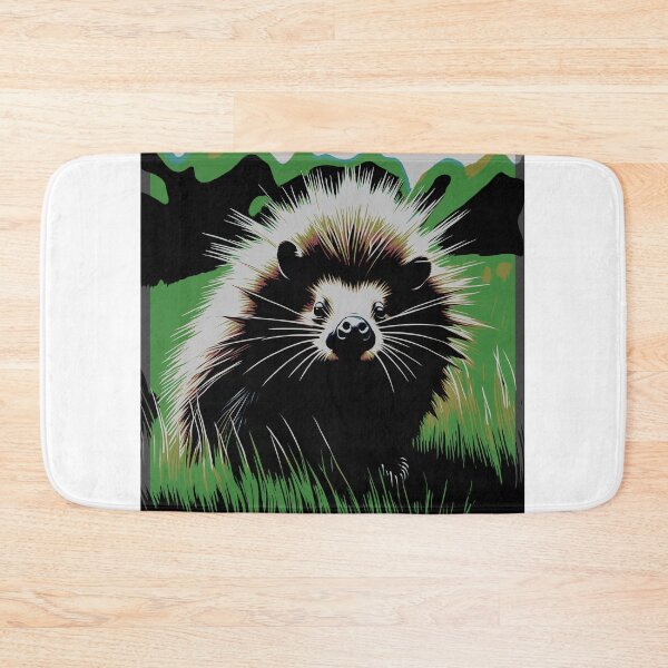 Item preview, porcupine in grassy field 2023 tileartwork designed and sold by tileartwork.