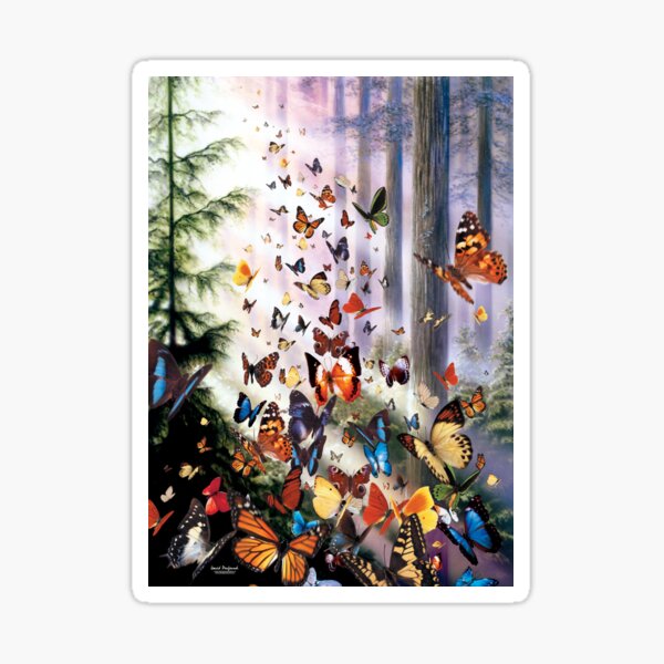 Butterfly Woods Sticker