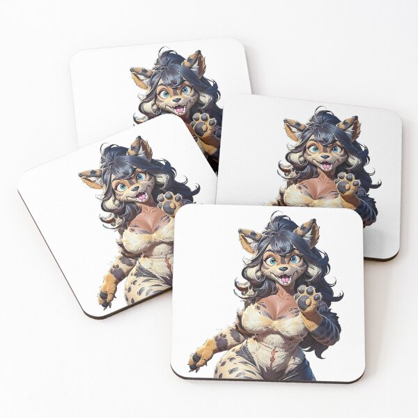 Item preview, Cut out |Furry sticker: Black beauty voluptuous cartoon blue eyes designed and sold by zotilus.