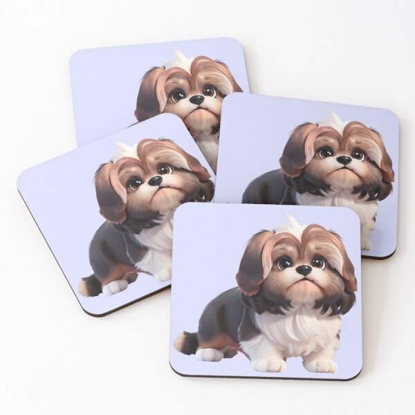 Item preview, Animated Shih Tzu in 3D style designed and sold by ChickNickStudio.