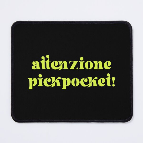 Item preview, Attenzione pickpocket retro type lime designed and sold by HeyyMondayy xx.