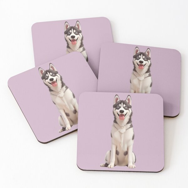 Item preview, Animated Siberian Husky in 3D style designed and sold by ChickNickStudio.