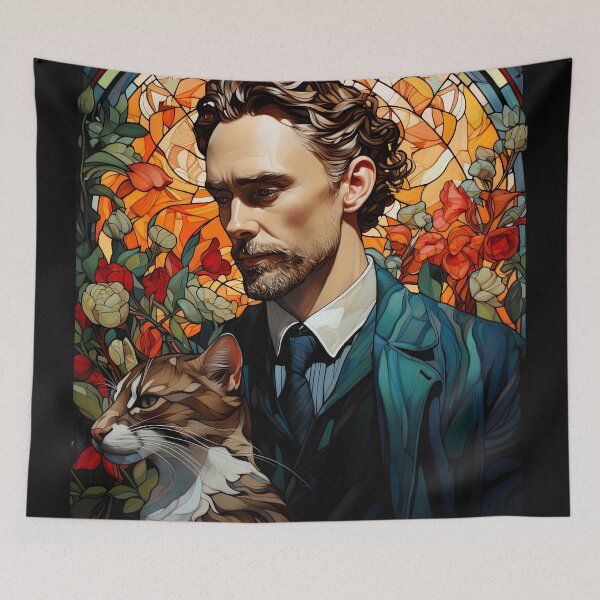 Item preview, Tom Hiddleston and a cat designed and sold by ururuty.
