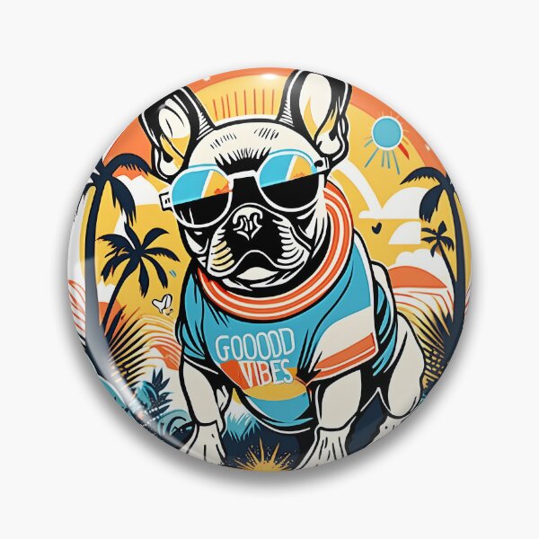 Item preview, French Bulldog Retro Vibes - Colorful Design designed and sold by Studio-Pixel.
