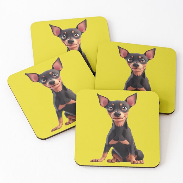Item preview, Animated Doberman Pinscher in 3D style designed and sold by ChickNickStudio.