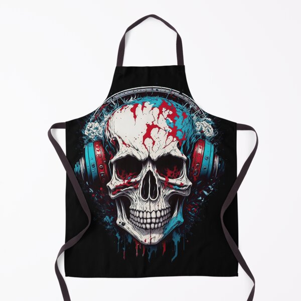 Item preview, Spooky Beats: Skull Rocker with Headphones designed and sold by Magic-almix.