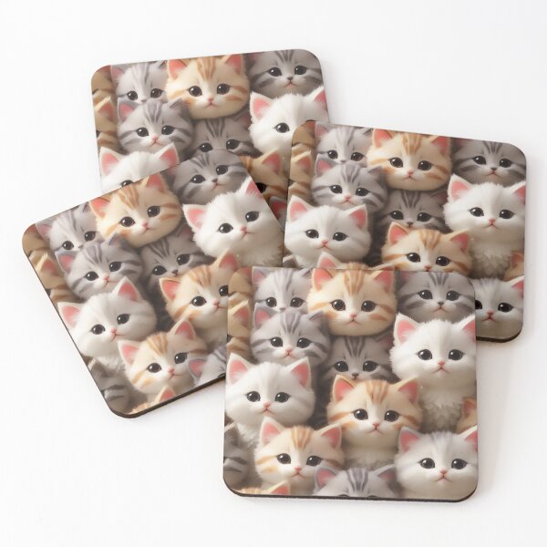 Item preview, Adorable y Encantador: Caritas de Gatito Lindo y Regordete con Grandes Ojos Redondos y Dulces Sonrisas designed and sold by CharmingChic.