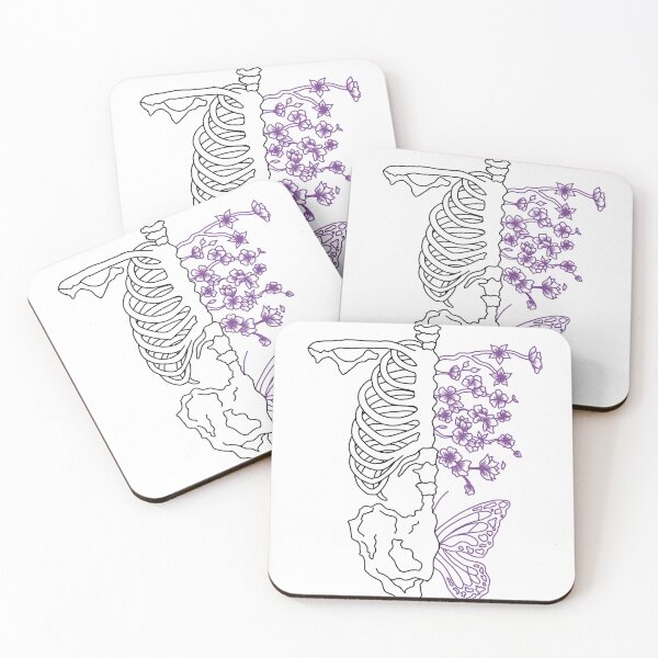 Item preview, Skeleton x Nature [black and purple] designed and sold by kingjackie.