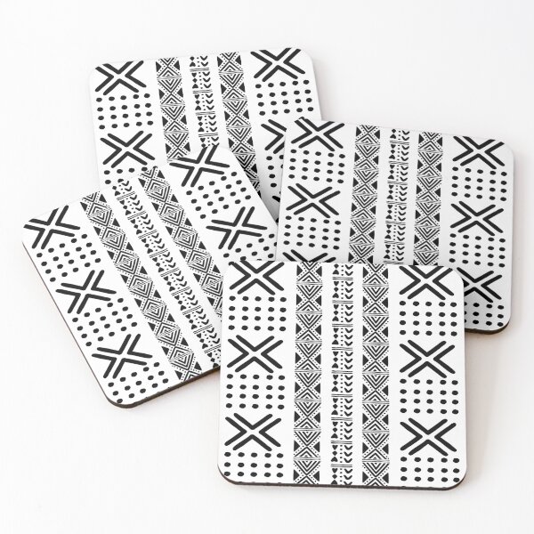 Item preview, Black and White African Bogolan Style Design designed and sold by funkyvibes.