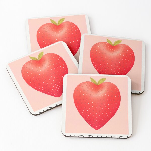 Item preview, Romantic Strawberry Love Art Print - Vintage Retro Wall Art for Couples or Kitchen designed and sold by PinkNomad.