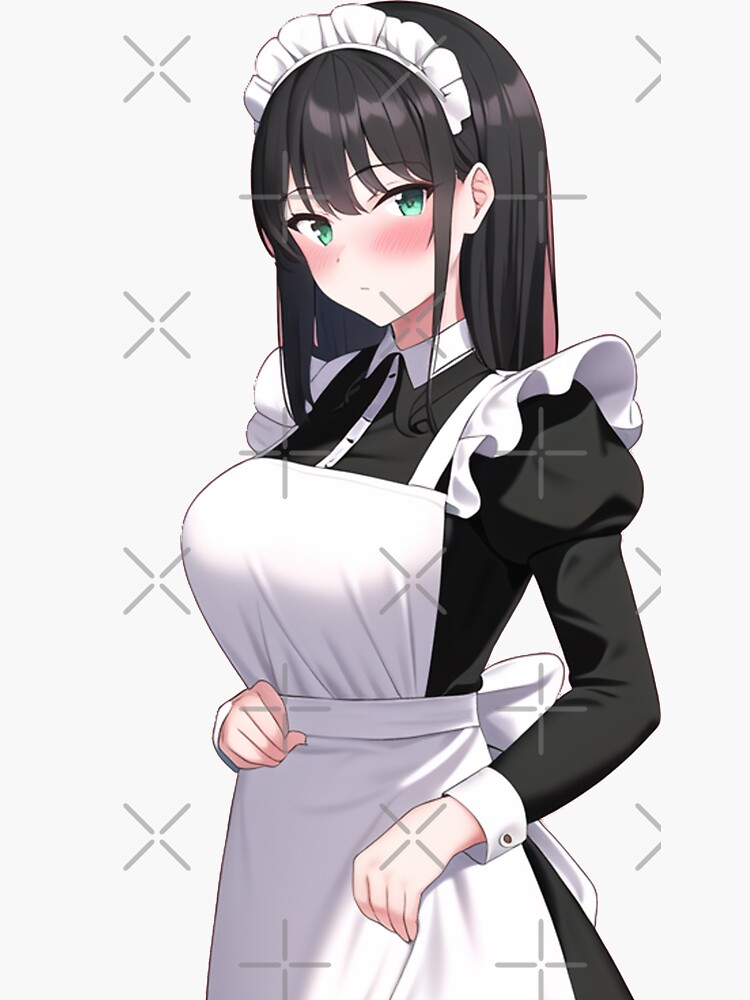 Download Goth Anime Style: Nino Nakano's Striking Maid Outfit Wallpaper |  Wallpapers.com