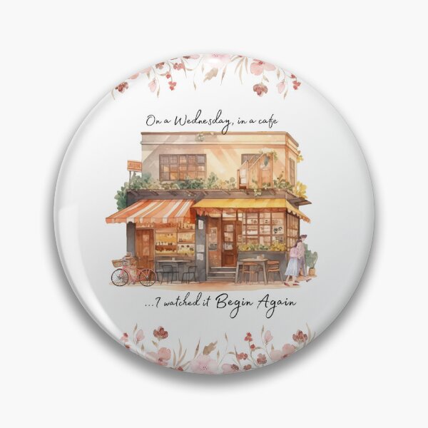 Item preview, Wednesday in the cafe watercolor designed and sold by hashtaghedgehog.