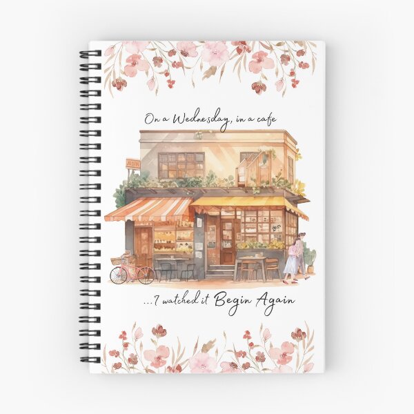 Item preview, Wednesday in the cafe watercolor designed and sold by hashtaghedgehog.
