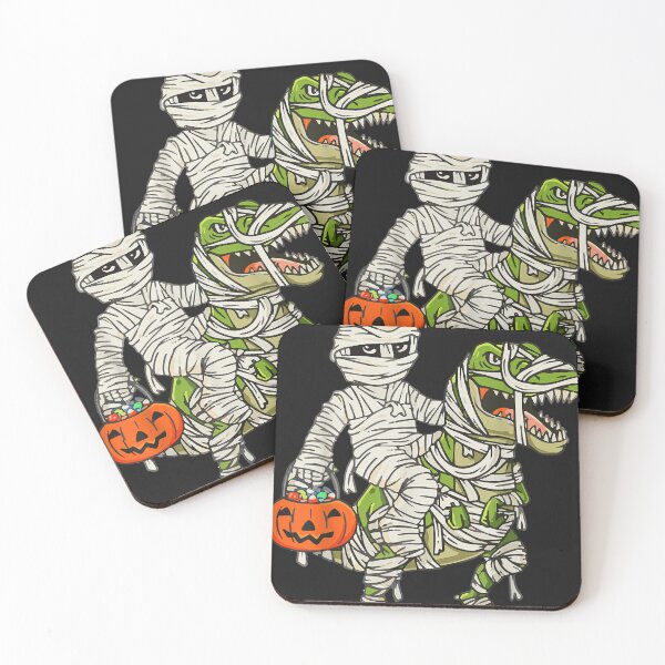 Item preview, Mummy Riding Dinosaur Funny Halloween Youth Size  designed and sold by DavidDRusso.