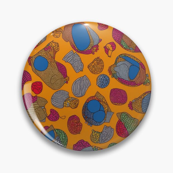 Item preview, circular colorful african print pattern designed and sold by womenandflowers.