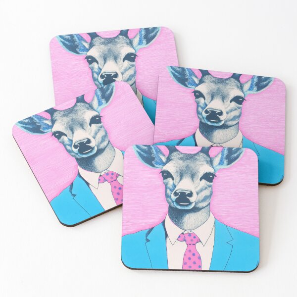 Item preview, Vintage Business Deer Art Print - Retro Wildlife Office Wall Art for Corporate Spaces designed and sold by PinkNomad.