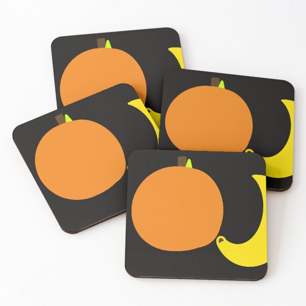 Item preview, A drawing of an orange and a banana. designed and sold by lukesubbby.