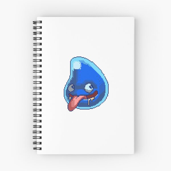 Artikelvorschau, Blauer Typ mit Zunge heraus Pixel Art entworfen und verkauft von Nikki Studley.