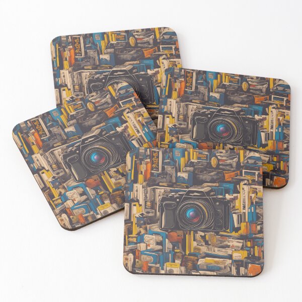 Item preview, Photo camera pattern vintage designed and sold by AiPunch.