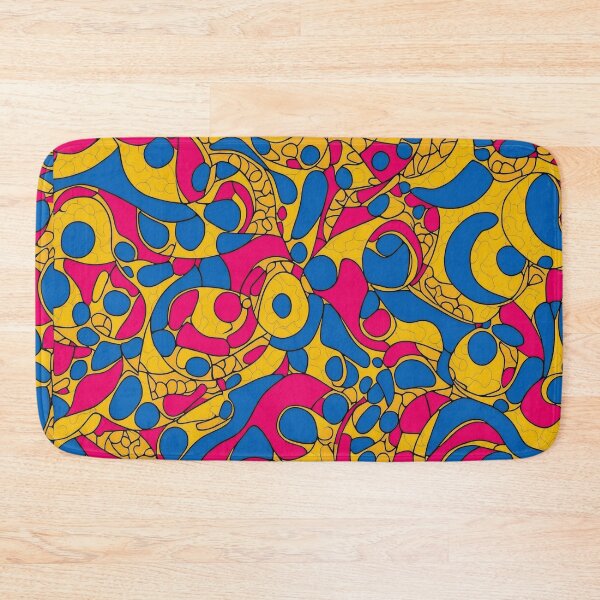 Item preview, dot pattern, yellow, blue, pink colors, African print designed and sold by womenandflowers.