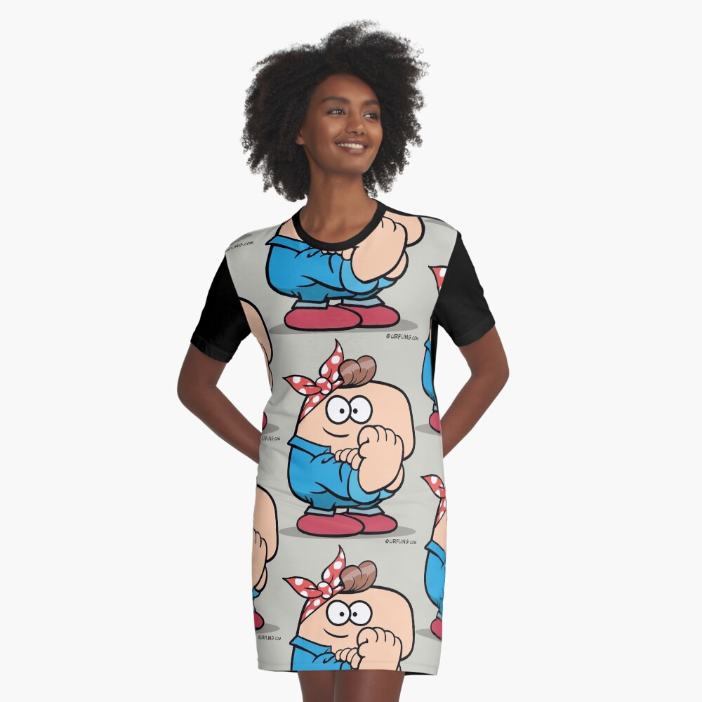 Item preview, Graphic T-Shirt Dress designed and sold by MrChuckles.