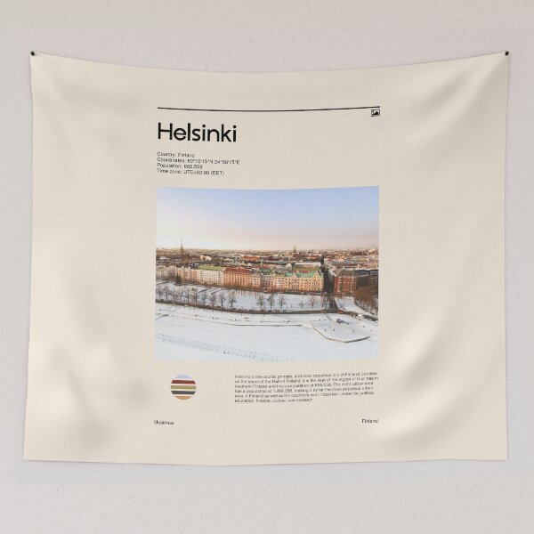 Item preview, Visit Helsinki, Finland (Travel poster) designed and sold by RabbitK.