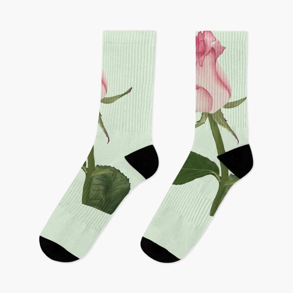 Item preview, Bloomin' pink rose designed and sold by Whimsy Pose Illustrations.