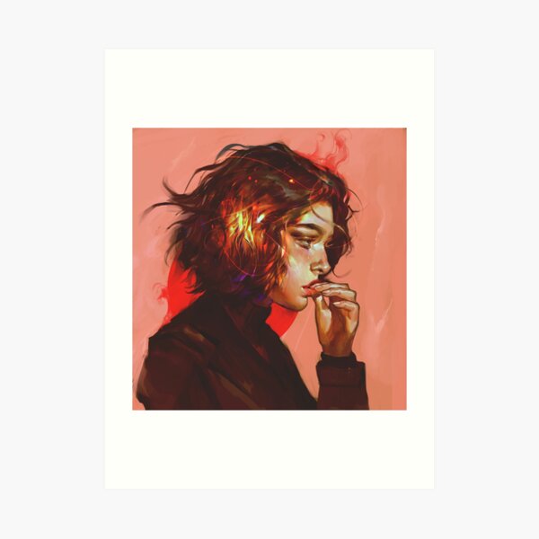 Red Furnace Art Print