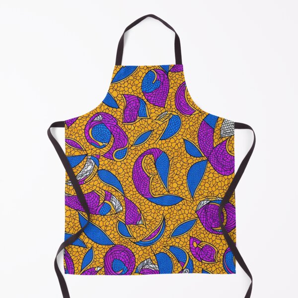 Item preview, Colorful african print pattern, purple, yellow and blue designed and sold by womenandflowers.