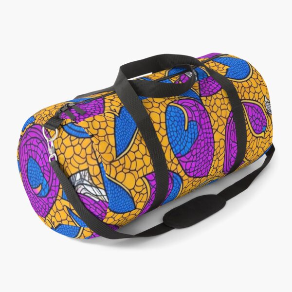 Item preview, Colorful african print pattern, purple, yellow and blue designed and sold by womenandflowers.