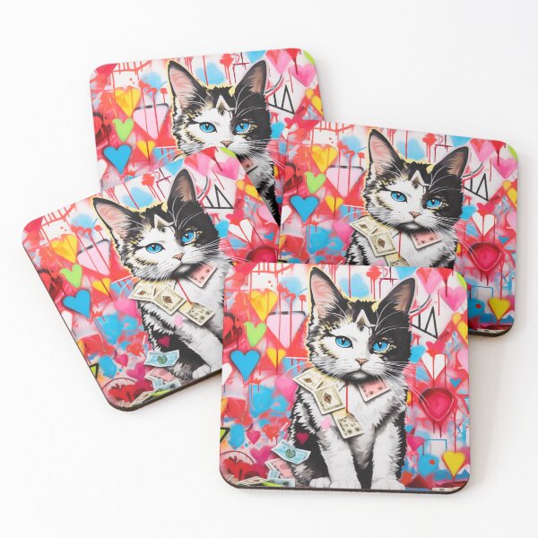 Item preview, Cat Hearts  designed and sold by CatsyStreetArt.