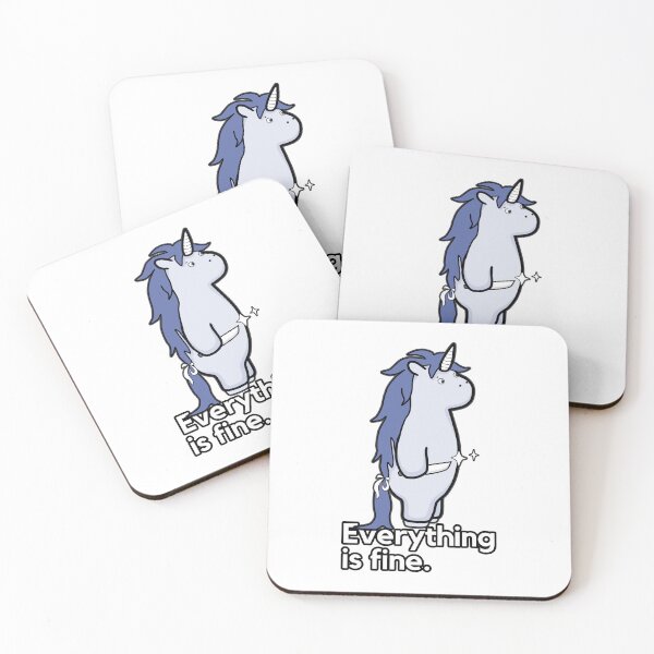 Item preview, Everything Is Fine - Sarcastic Stabby The Unicorn designed and sold by ViewerEqualsPhoton.