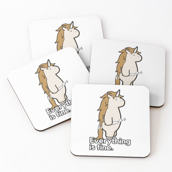 Item preview, Everything Is Fine - Sarcastic Stabby The Unicorn designed and sold by ViewerEqualsPhoton.