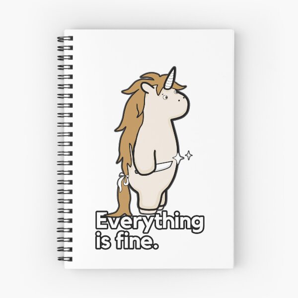 Item preview, Everything Is Fine - Sarcastic Stabby The Unicorn designed and sold by ViewerEqualsPhoton.