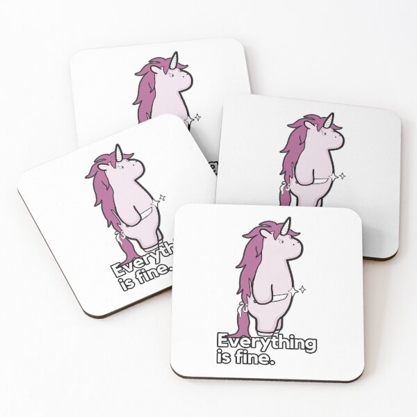 Item preview, Everything Is Fine - Sarcastic Stabby The Unicorn designed and sold by ViewerEqualsPhoton.