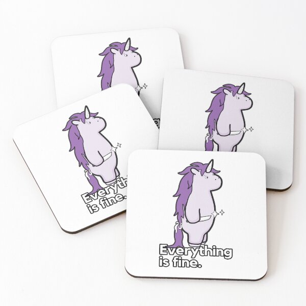 Item preview, Everything Is Fine - Sarcastic Stabby The Unicorn designed and sold by ViewerEqualsPhoton.