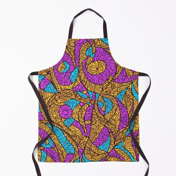 Item preview, african print pattern, neutral colors designed and sold by womenandflowers.